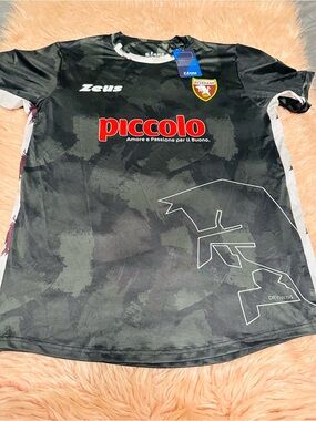 Men's Black Camo Soccer Jersey with Piccolo Chest Logo